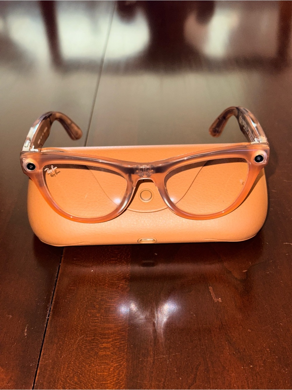 Ray-Ban Skyler Meta Peach Transition Glasses